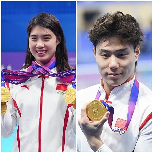 Chinese swimmers Zhang and Qin named Asian Games MVPs