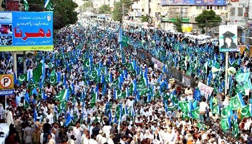 Jamaat-e-Islami Karachi's rally converges at governor house against inflation