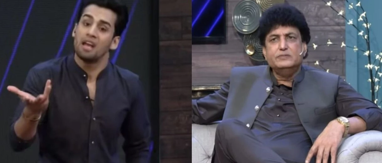 Momin Saqib gives shut-up call to Khalil Ur Rehman in live show