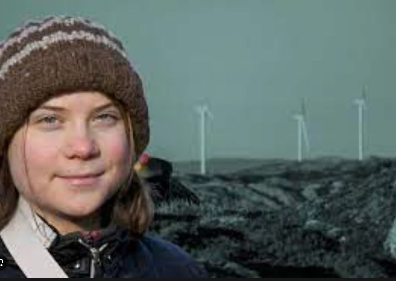 Greta Thunberg protests illegal wind turbines in Norway