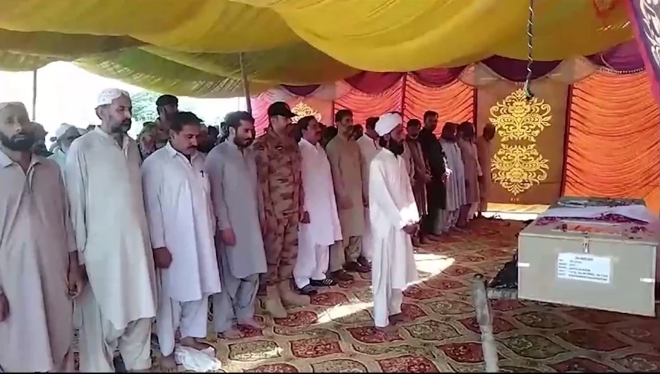 Martyred soldier laid to rest in Jaffarabad district