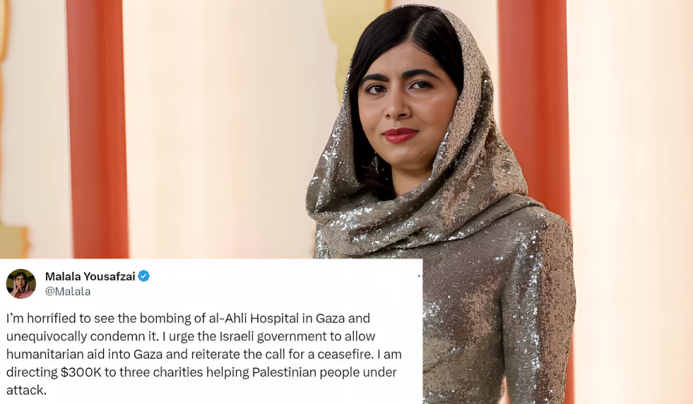 Malala Yousafzai calls for immediate ceasefire in Gaza