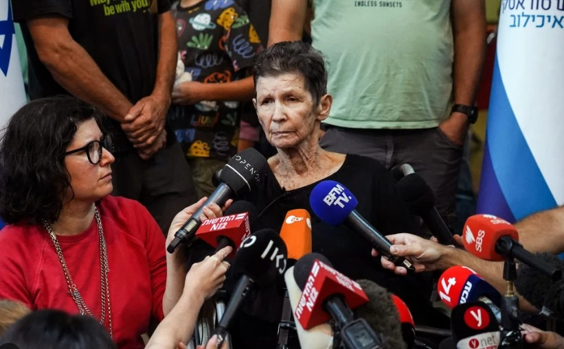 Freed Israeli woman says she was treated well in Gaza