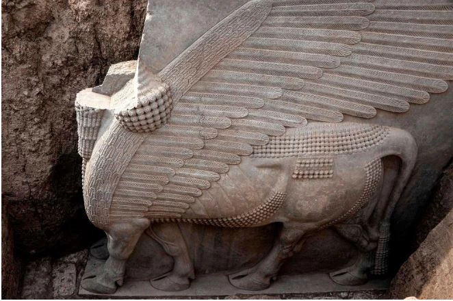 Iraq dig unearths 2,700-year-old winged sculpture largely intact