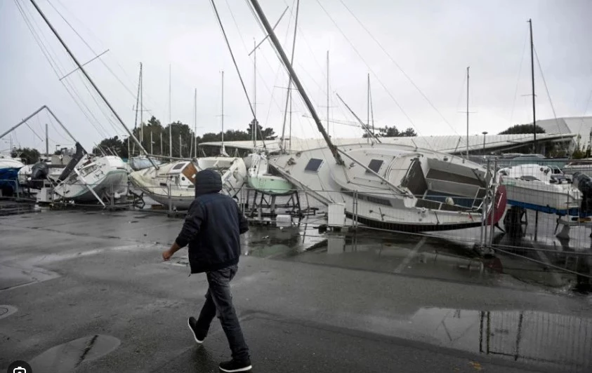 Seven dead as Western Europe hit by record winds of Storm Ciaran