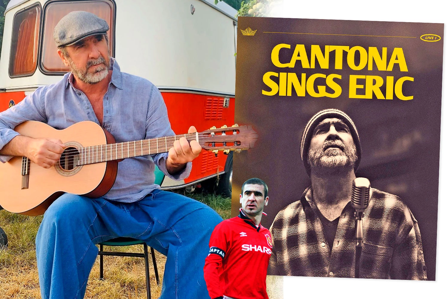 Footballer Cantona has a new goal as singer-songwriter