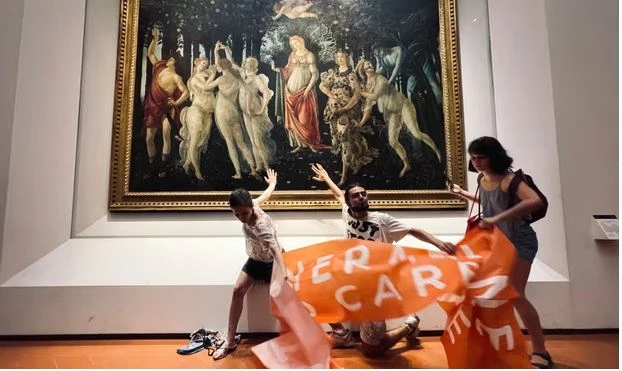 UK climate activists target 'Rokeby Venus' painting