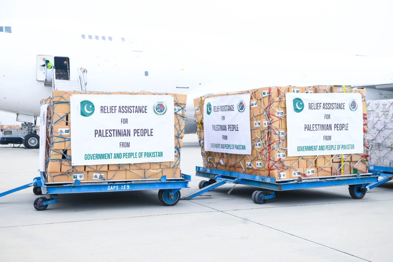 Pakistan sends 2nd consignment of 90 tons relief goods for Gazans