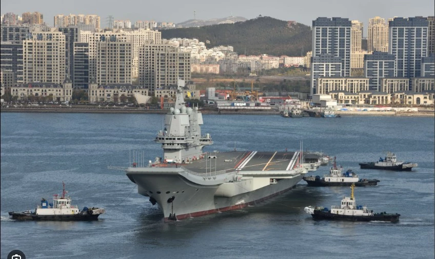 China's Shandong carrier sails through Taiwan Strait