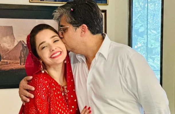 Juggun Kazim takes her anniversary celebrations craze to hubby's office