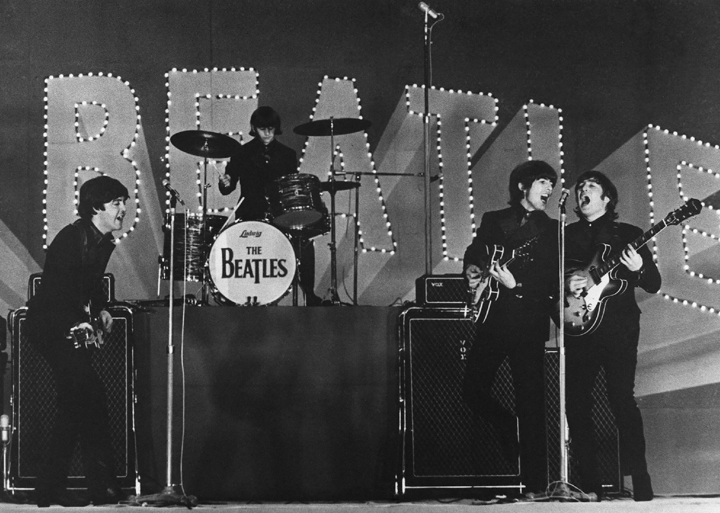 The Beatles score first UK number one in 54 years