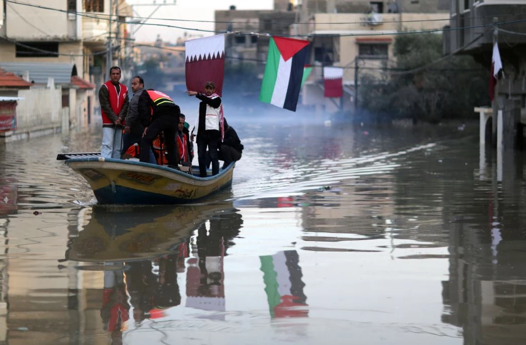 Heavy rain heaps more misery on displaced Gazans