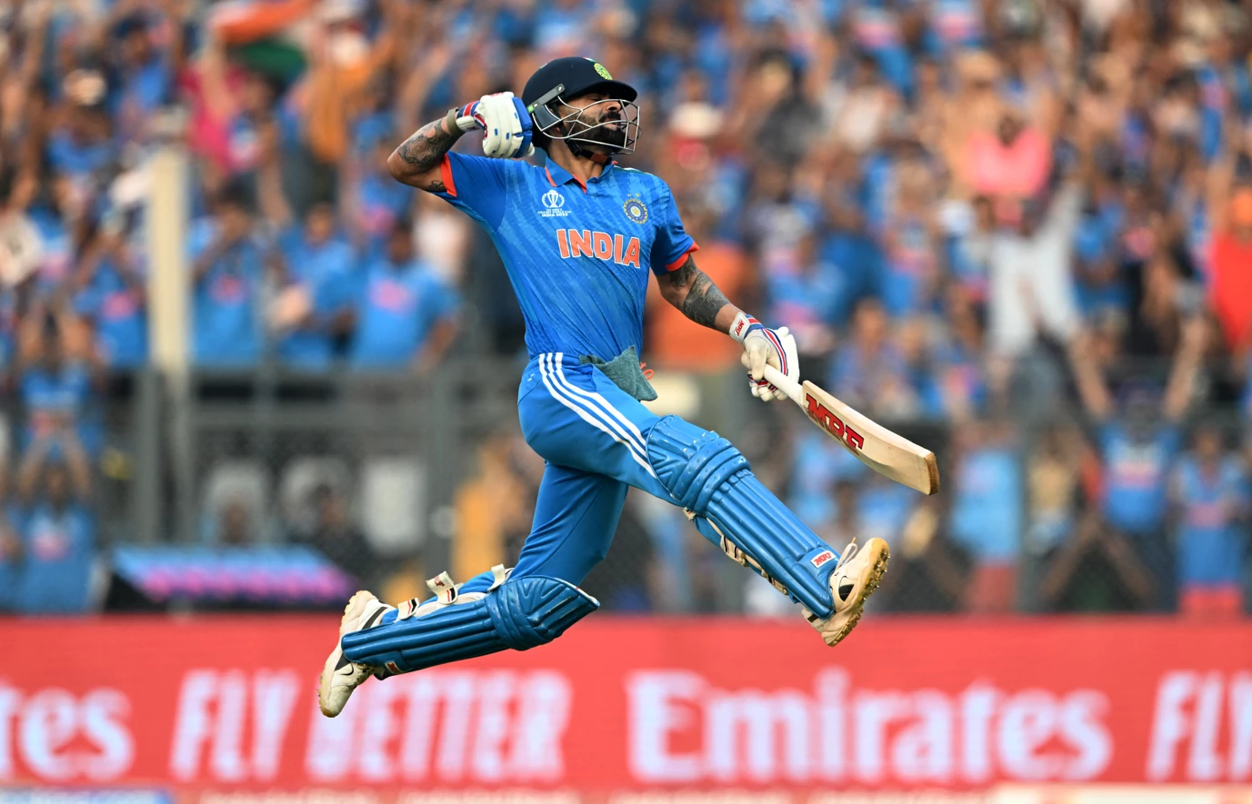 Kohli scores record 50th one-day international hundred