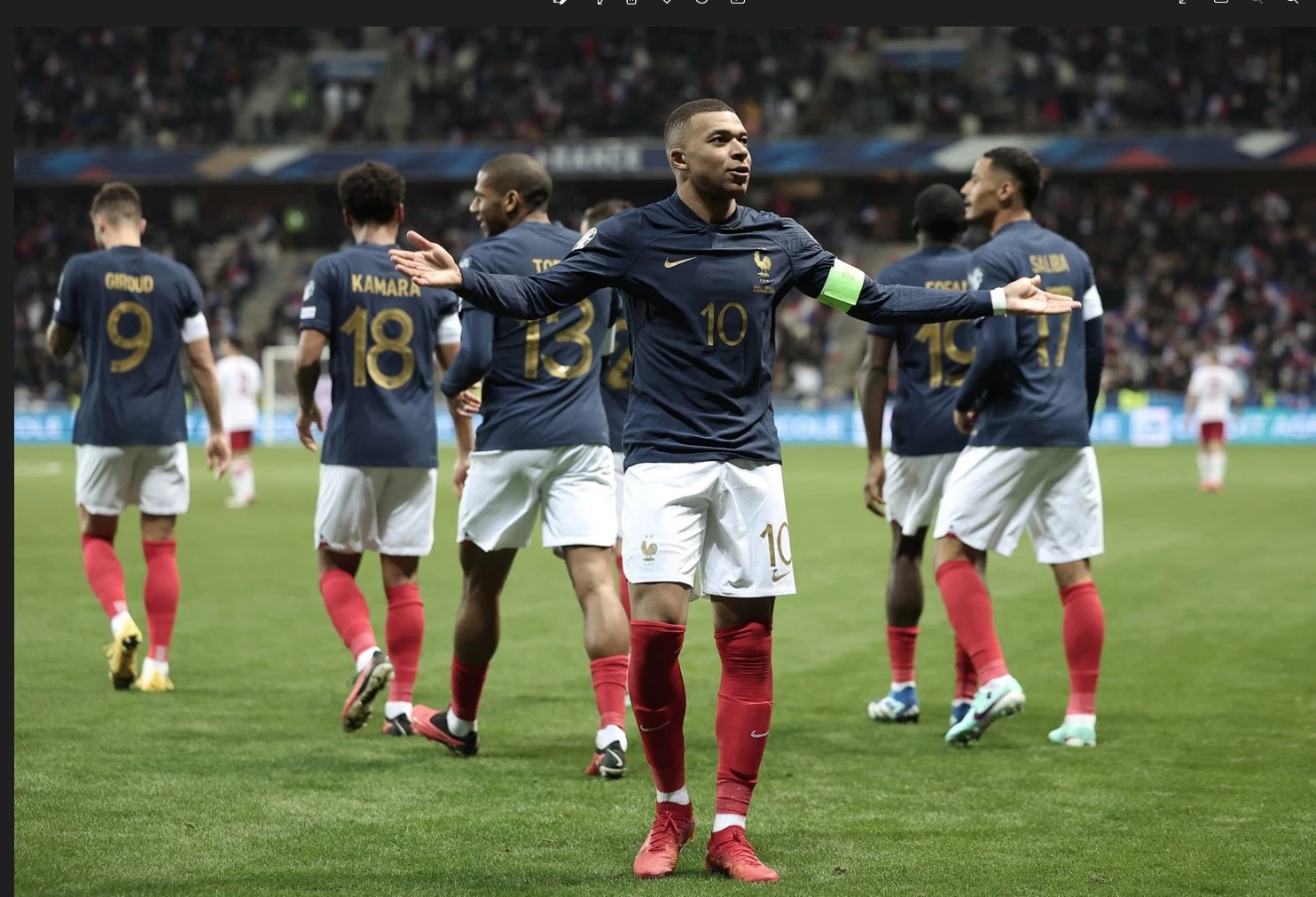 France smash records in 14-0 win, Dutch, Swiss and Romania qualify for Euro 2024