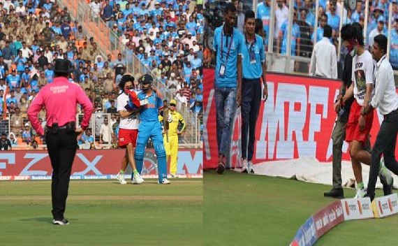 Pro-Palestinian pitch invader disrupts Cricket World Cup final