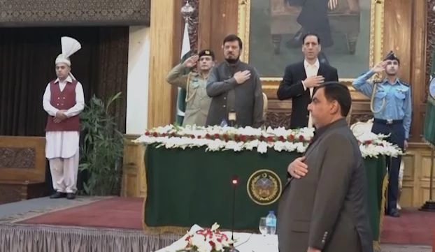 Barrister Feroze Jamal takes oath as KP minister