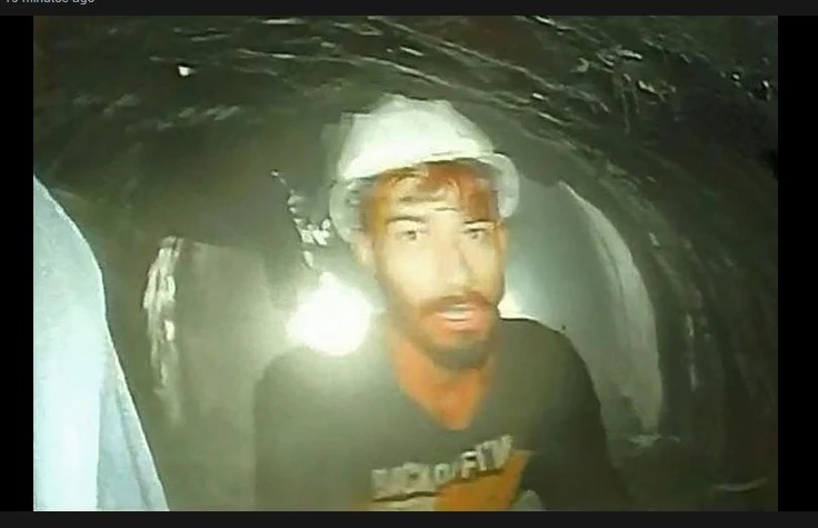 Indian workers trapped in tunnel for 10 days seen on camera