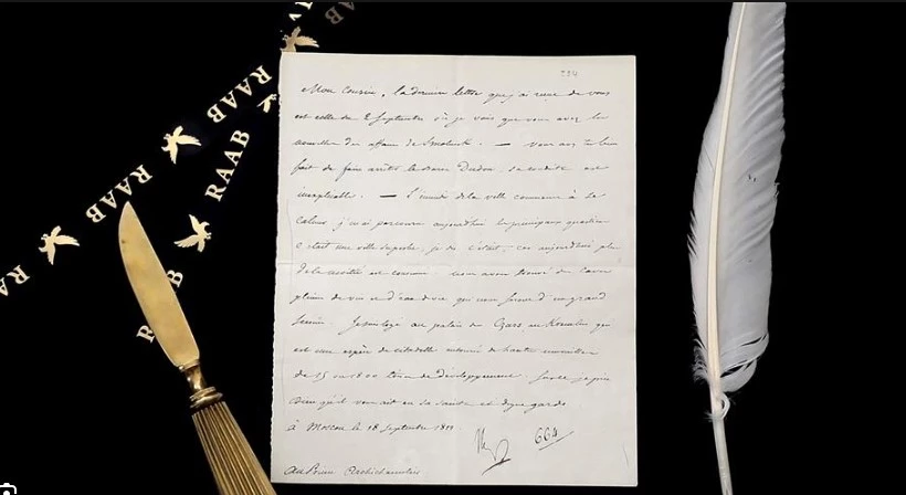 Napoleon letters from Russian campaign on sale as hat bags record