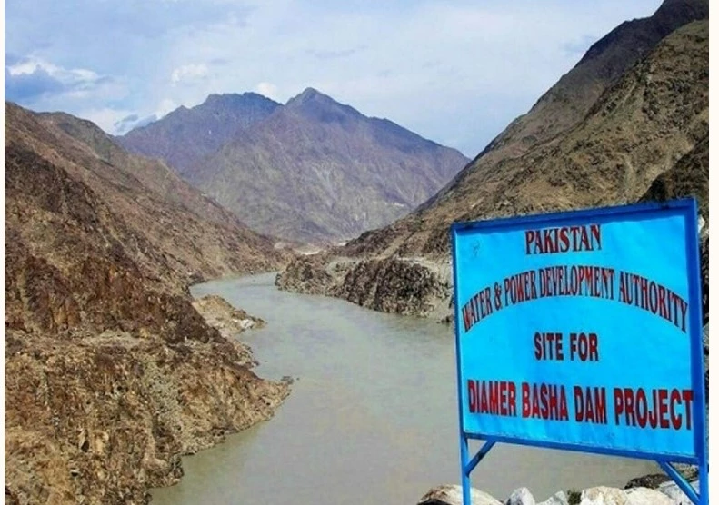 Direction of River Indus water flow to be diverted for Diamer Bhasha Dam