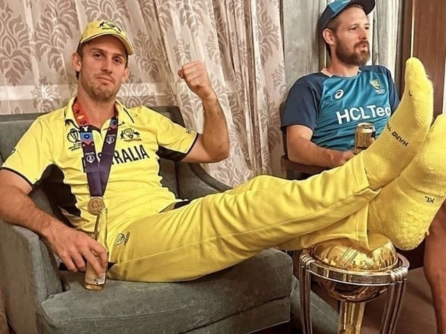 FIR lodged against Mitchell Marsh for alleged disrespect to World Cup Trophy