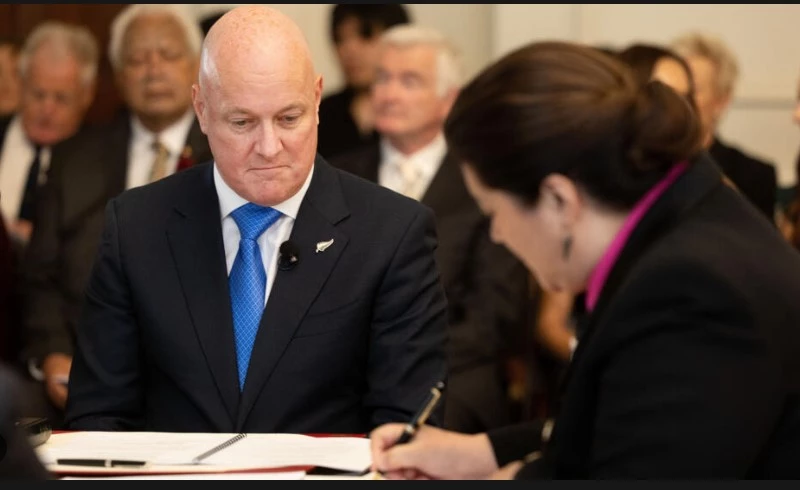 Luxon sworn in as new prime minister of New Zealand