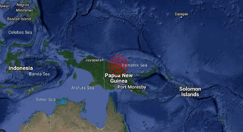 Magnitude 6.5 quake strikes north of Papua New Guinea