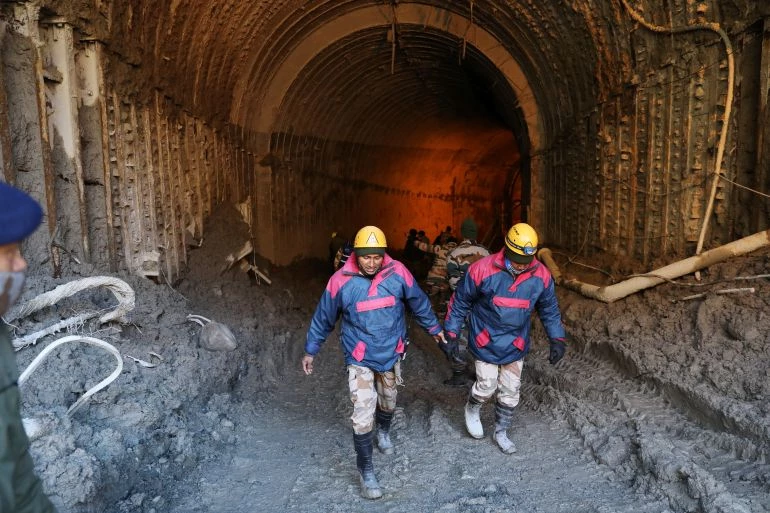 Indian rescuers on verge of freeing 41 trapped in tunnel