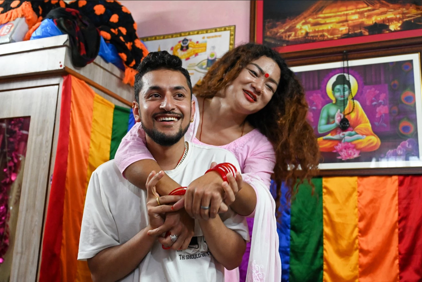 Celebrations as Nepal registers first LGBTQ marriage