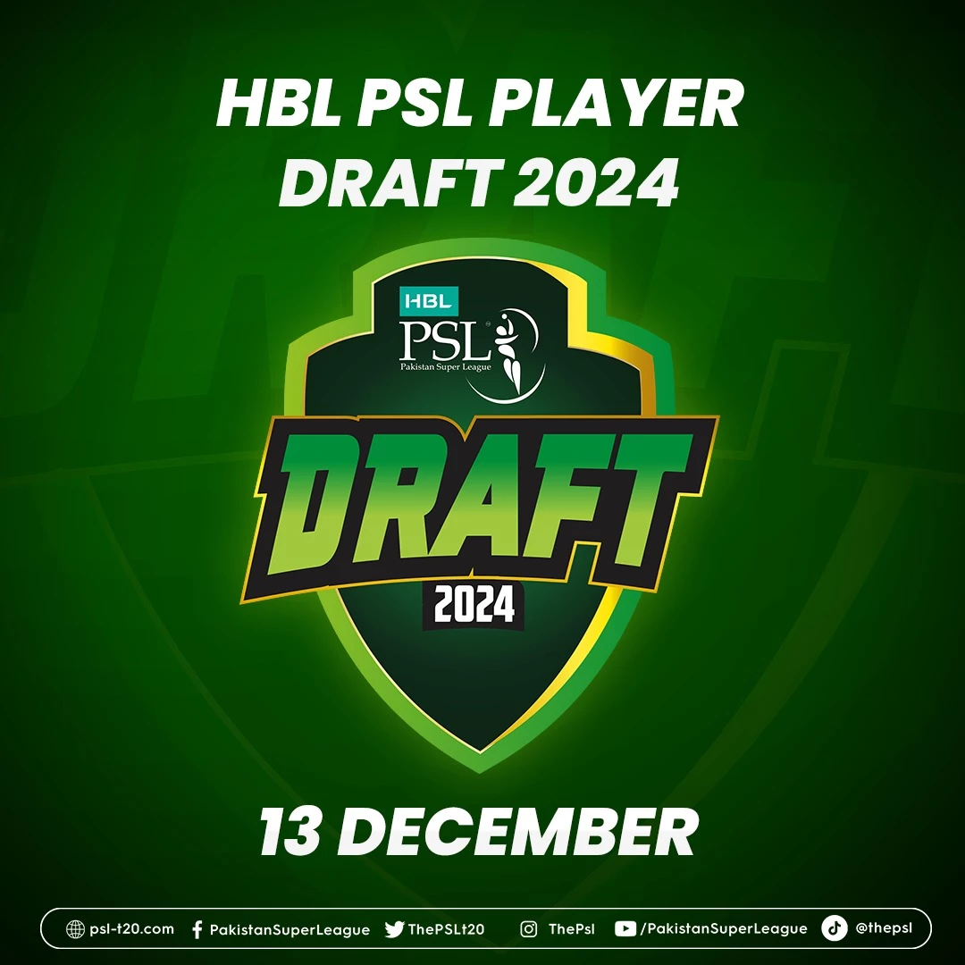 PSL Player Draft 2024 to take place on December 13