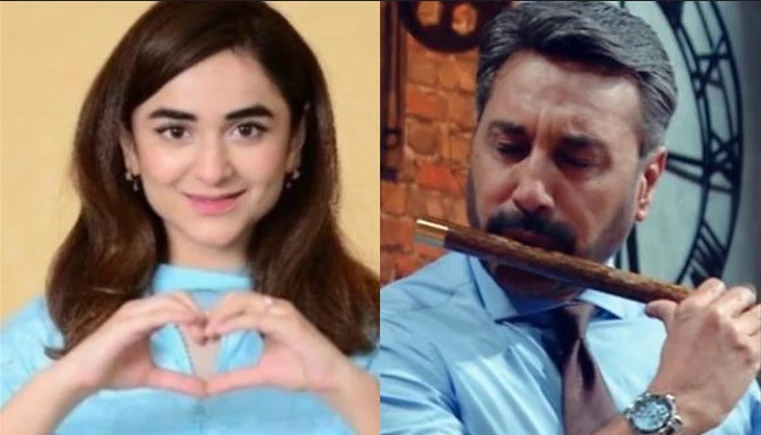 Yumna Zaidi raises ‘perfection’ symbol for Adnan Siddiqui’s flute melody