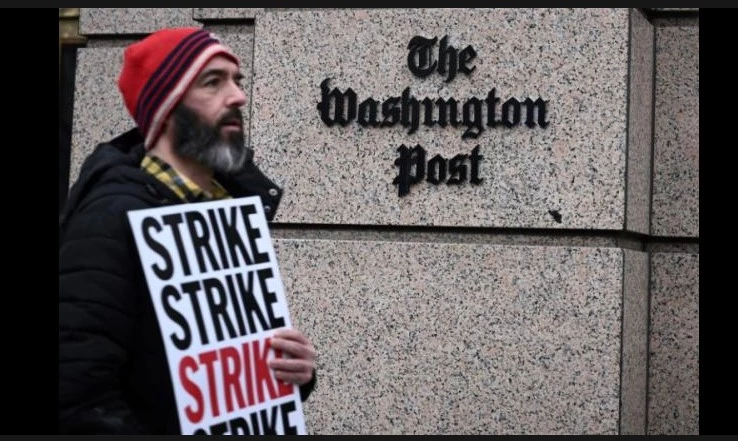 Washington Post staffers walk off the job in 24-hour strike