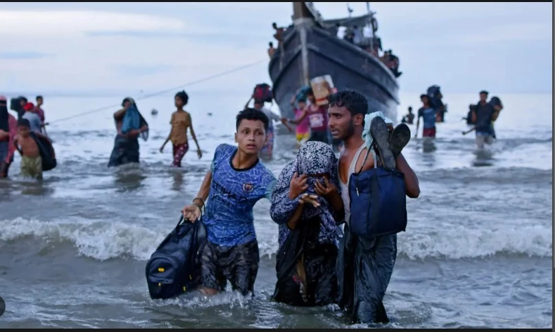 Nearly 200 Rohingya stranded on Indonesia beach