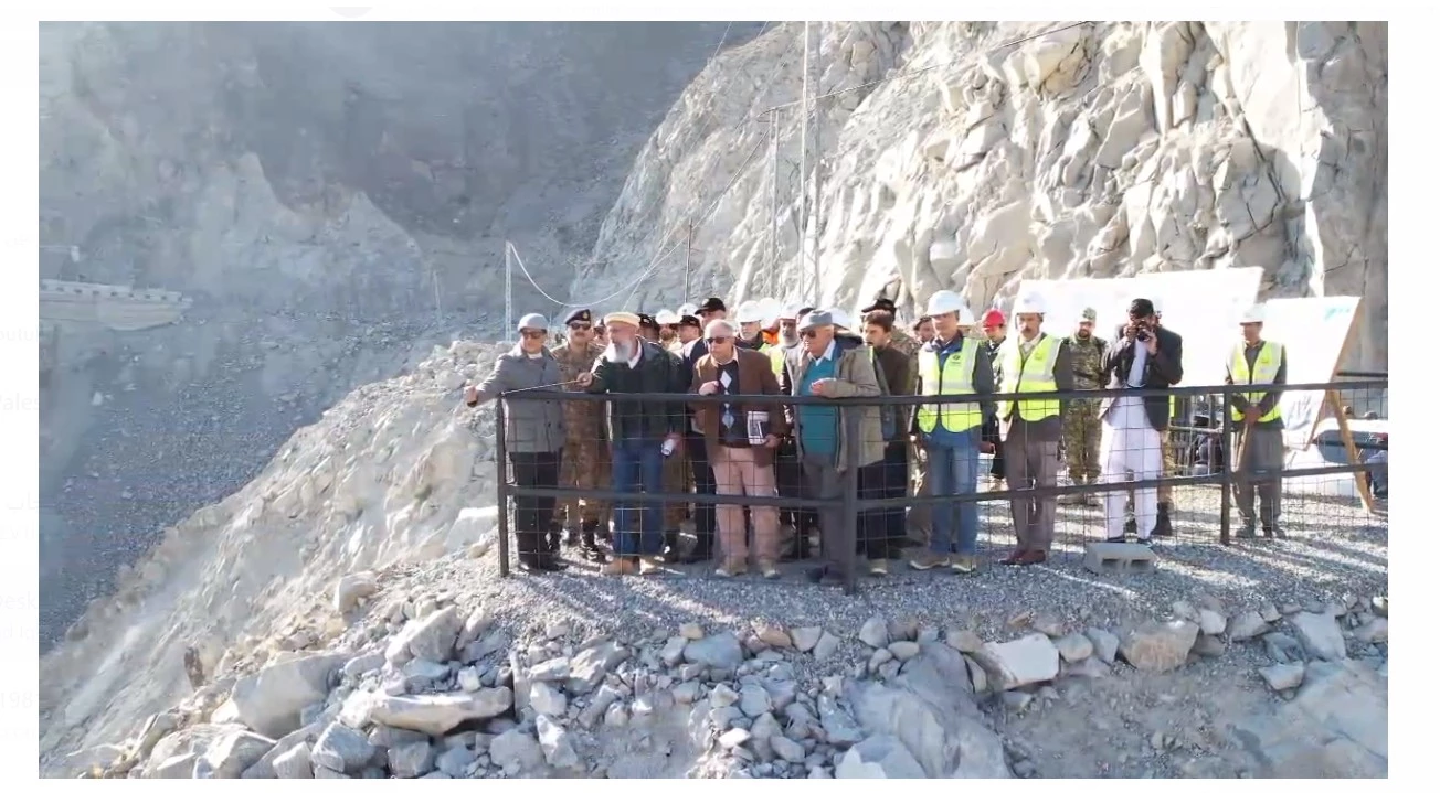 WAPDA Chairman inspects Diamer Bhasha Dam's diversion system