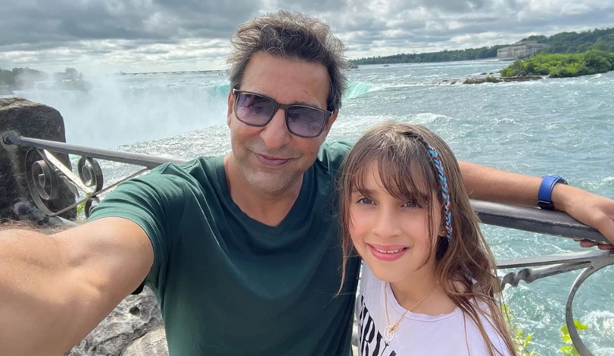 Waseem Akram and daughter Aiyla’s magical moment leaves fans in awe