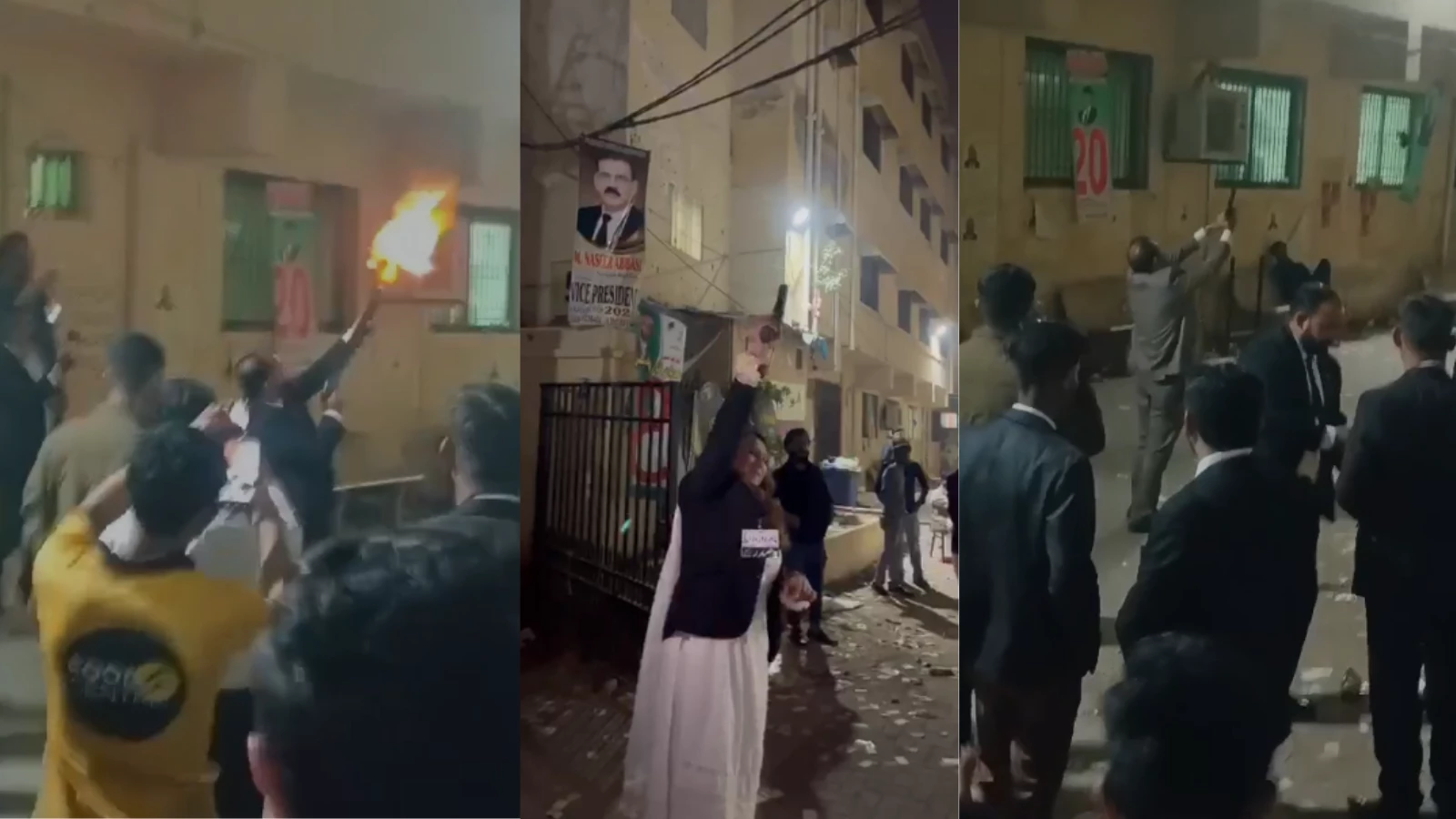 Lawyers celebrate election victory with gunfire in Karachi