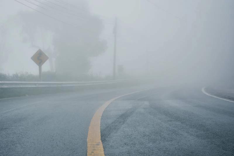 Motorway sections closed due to dense fog, poor visibility