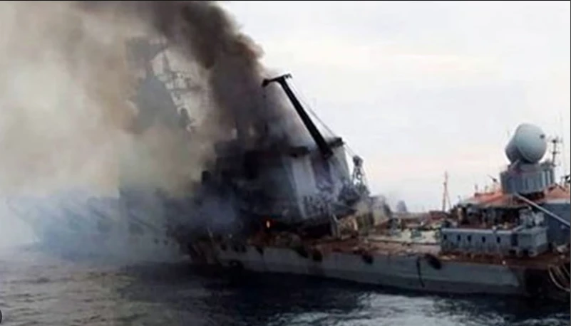 Ukraine destroys Russian fleet ship