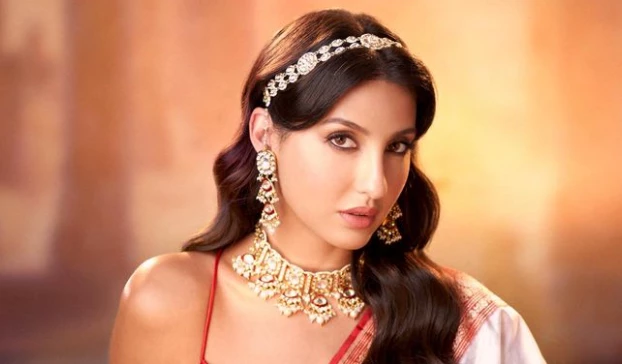 Nora Fatehi radiates elegance in saree