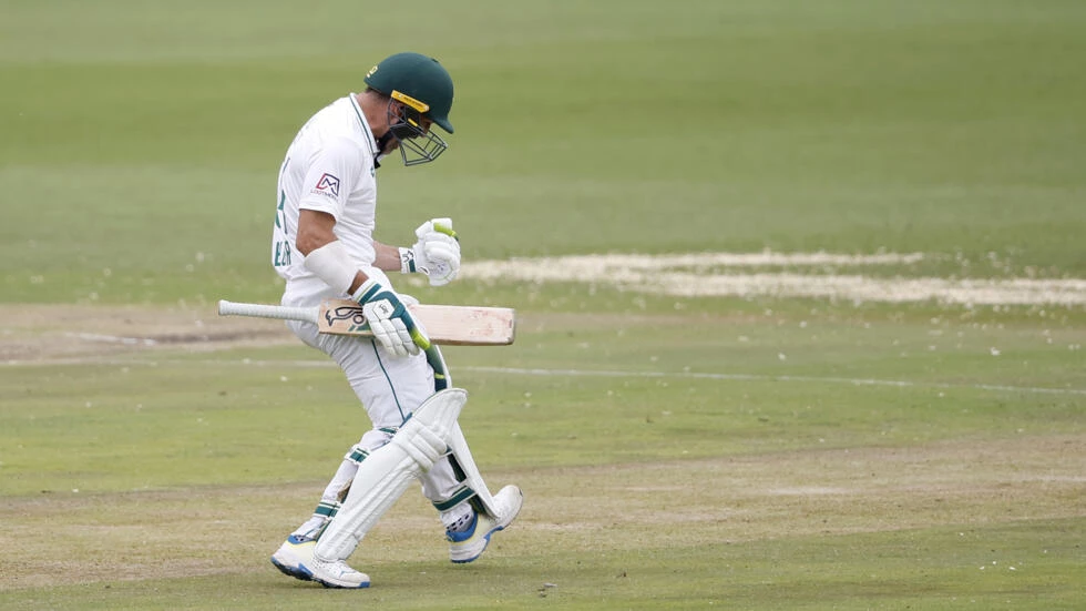 South Africa's Elgar hits attacking century against India