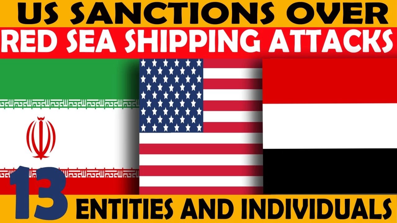 US sanctions network financing Huthi Red Sea shipping attacks