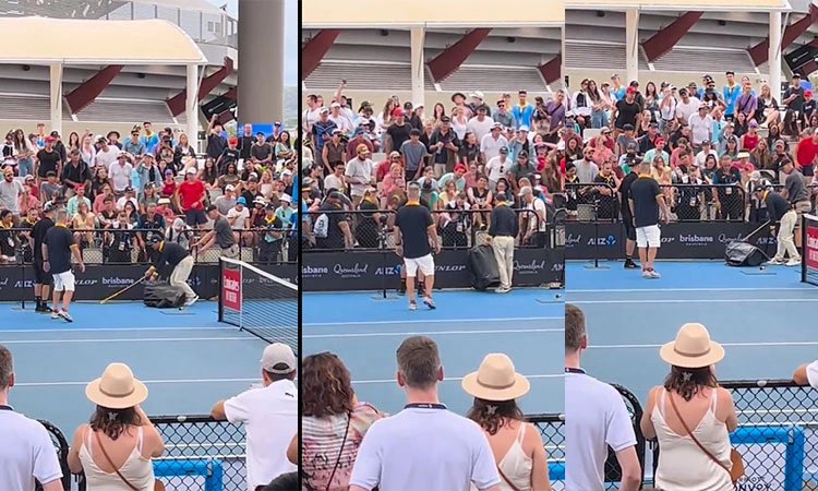 Poisonous snake stops play at Australia tennis tournament