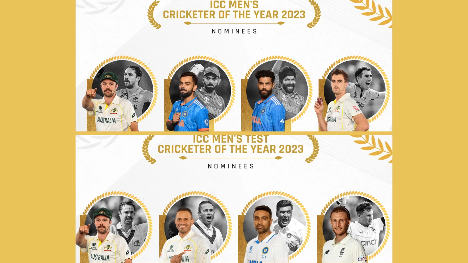 ICC Awards 2023: Final nominees revealed for Sobers, Heyhoe Flint and Test Awards