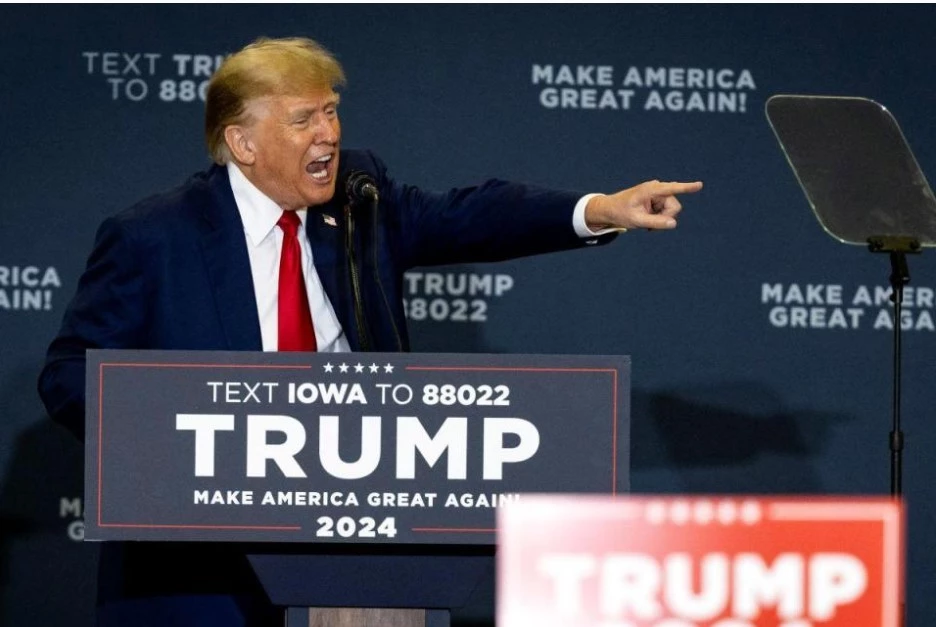 Trump rallies supporters in Iowa on Capitol riot anniversary