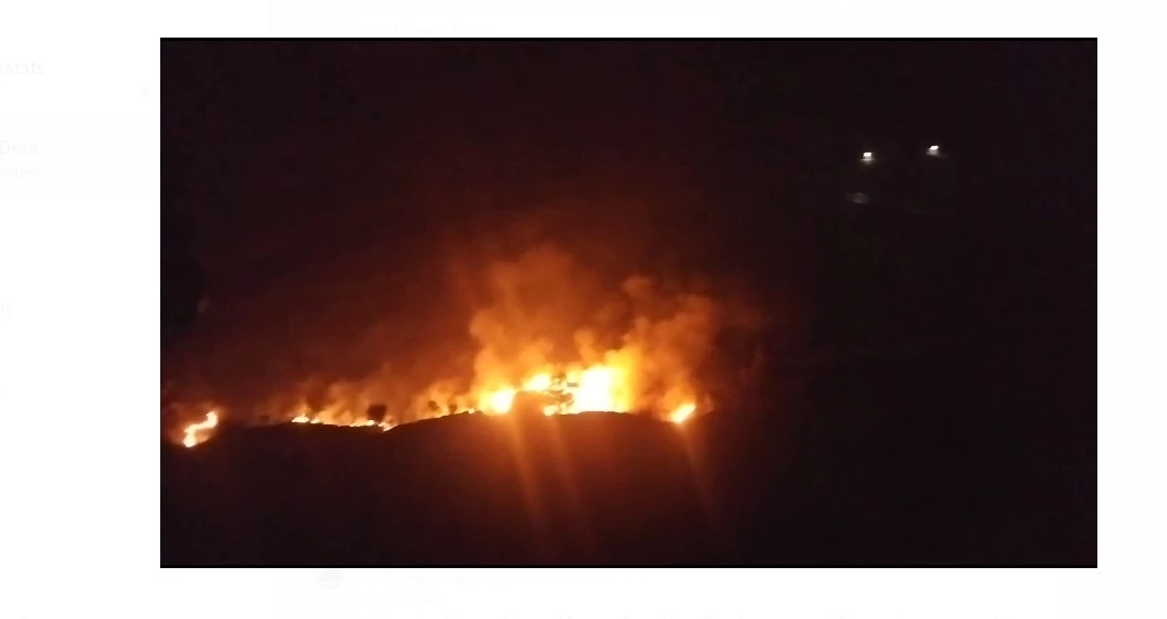 Fire erupts in jungle near Abbottabad, posing threat to surrounding areas