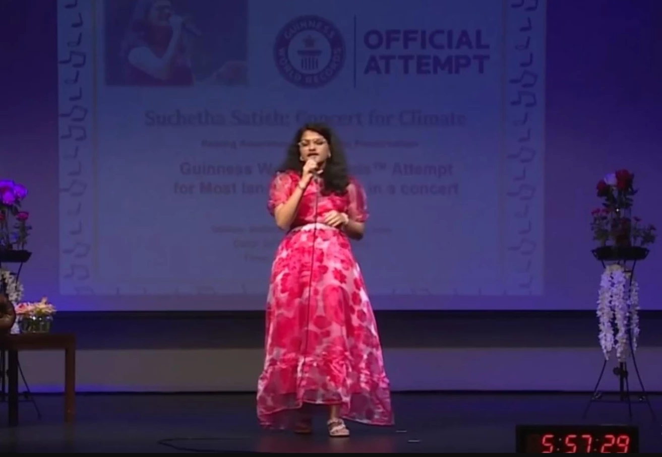 Indain girl sets word record by singing in 140 languages