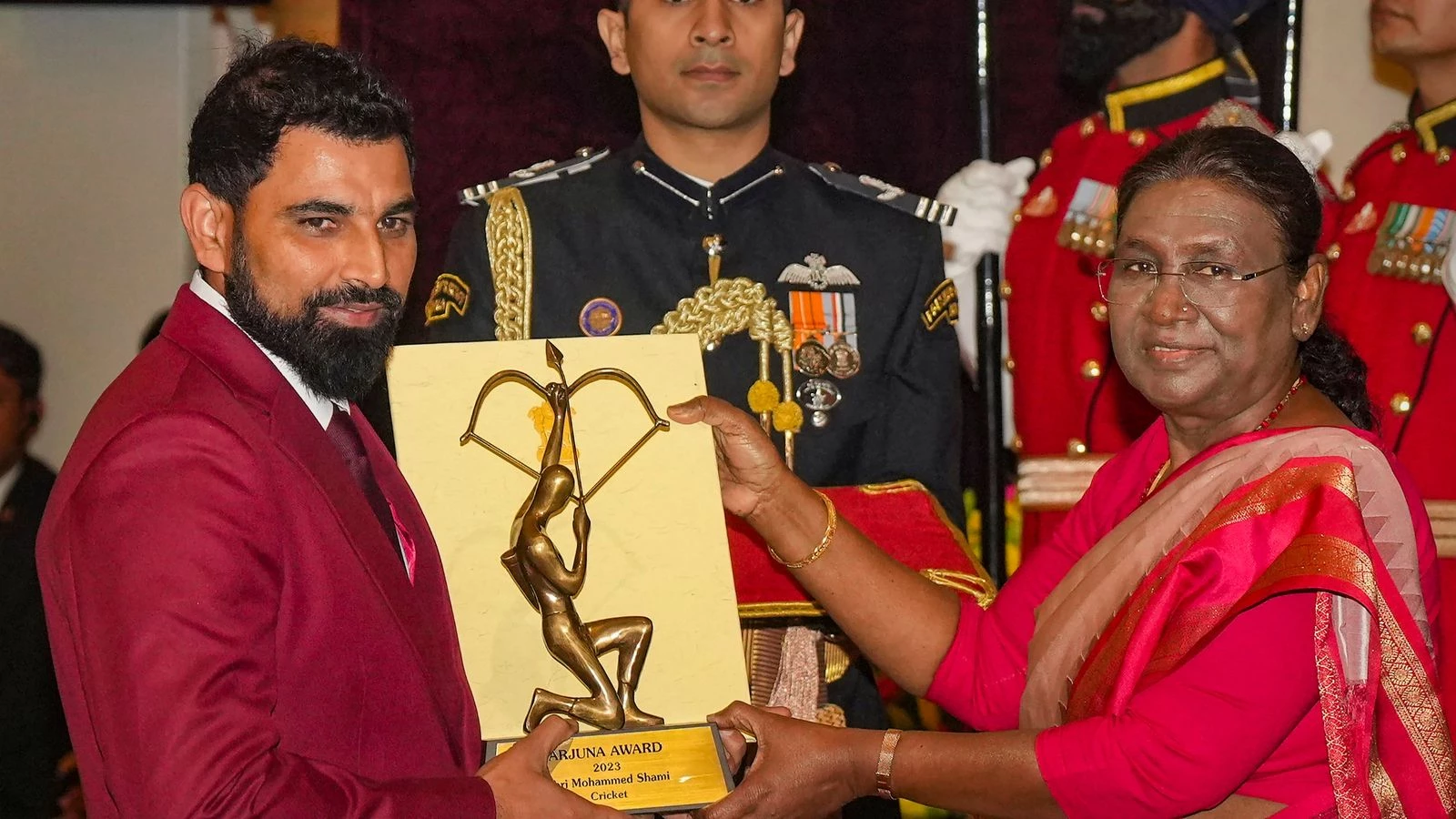 Mohammed Shami receives Arjuna award for cricket excellence