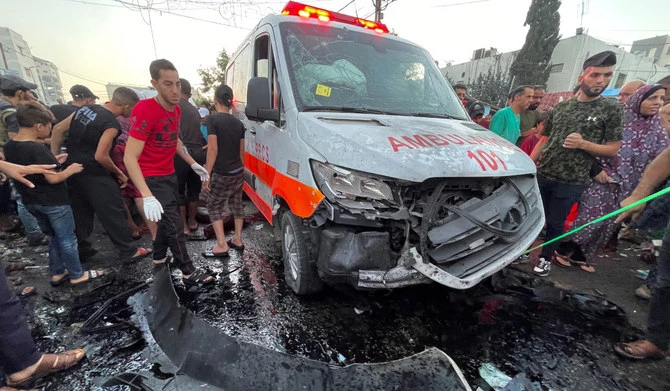 Red Crescent says Israeli strike on Gaza ambulance kills 6