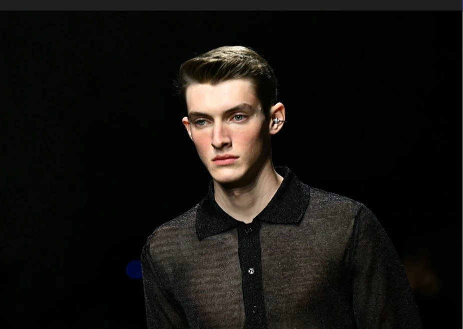 Sober and sleek elegance for Dolce & Gabbana's black-clad men