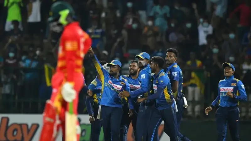 Record fifth wicket partnership pushes Sri Lanka to 173 against Zimbabwe