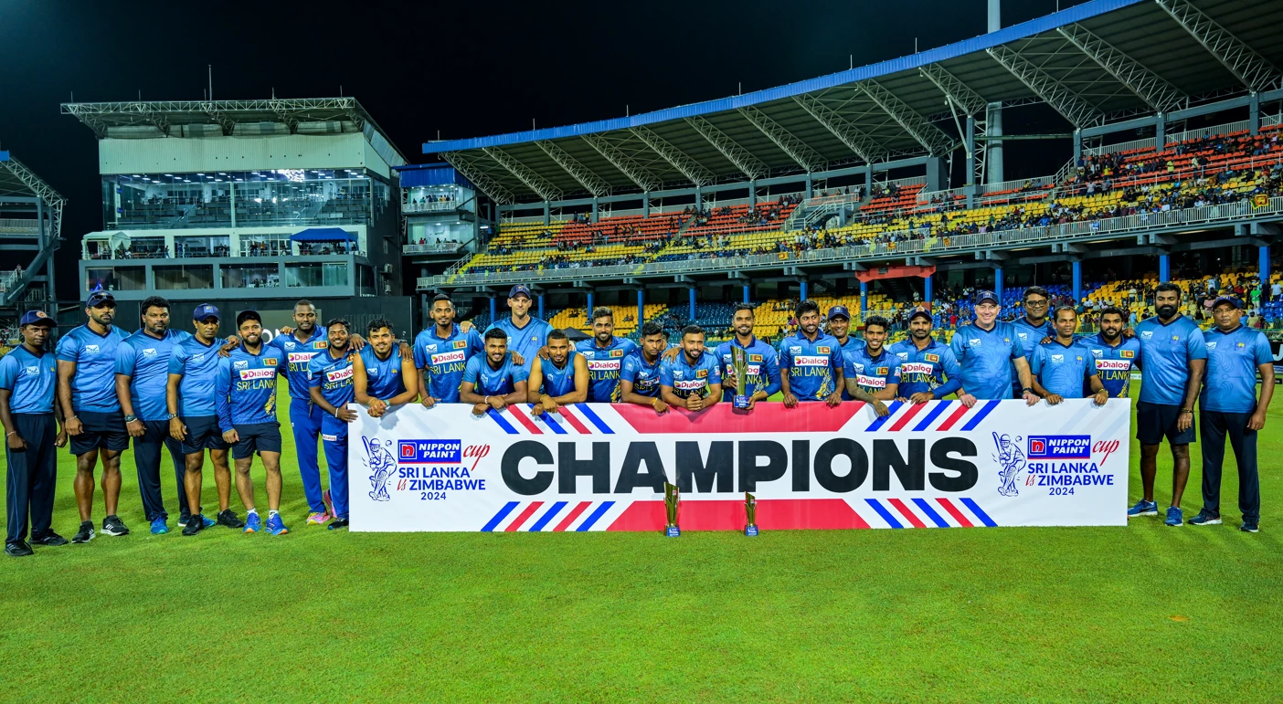 Sri Lanka clinch T20 series after record low Zimbabwe total